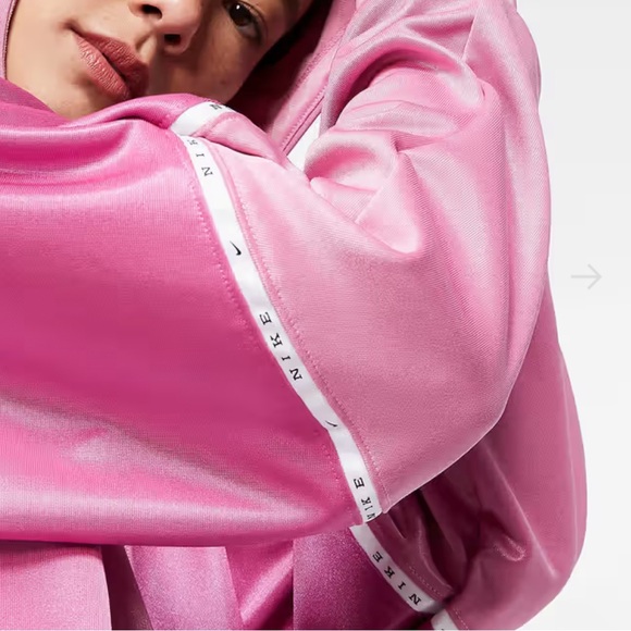 Nike BubbleGum Pink Zip-up Hooded Track Jacket - Picture 4 of 12